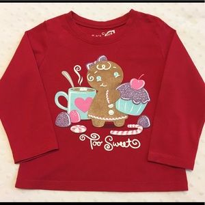 🎀 CHILDREN’S PLACE Gingerbread Girl Tee - 24M